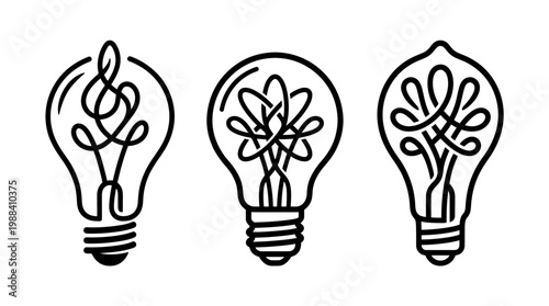 Creative Light Bulb Ideas - Innovation, Inspiration, and Conceptual Thinking.