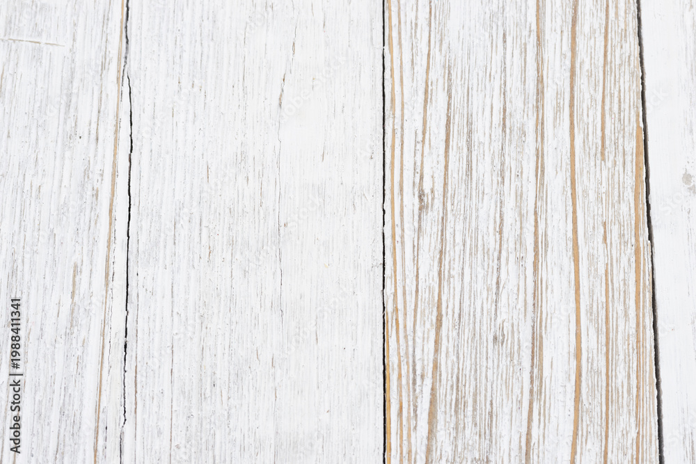 Fototapeta premium Whitewashed wood background texture