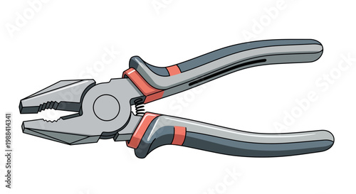 Gemini berkata

Red and black steel pliers with rubber handles isolated on a white background as a professional metal tool for repair and construction work