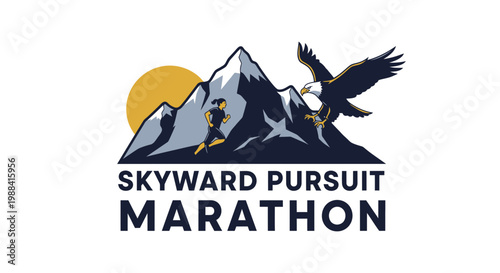 Skyward Pursuit Marathon: Ascending to Victory with Eagle, Mountain, and Runner