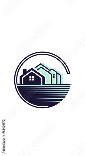 Modern Home Development Abstract Logo Design