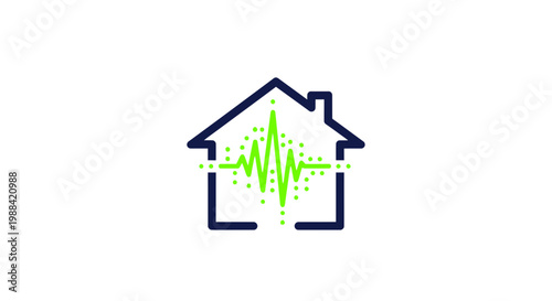 Modern Home Health Monitoring System With Vital Signs Display