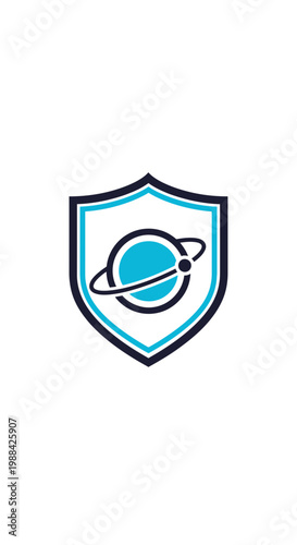 Free Download Shield Icon Featuring a Planet Symbolizing Global Protection and Security Concepts Visually - GFXLoad