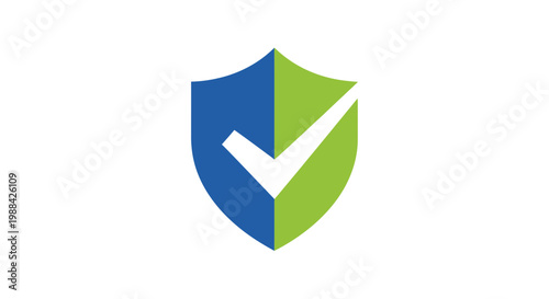 Shield Icon Representing Security, Protection, And Approval With Bright Colors