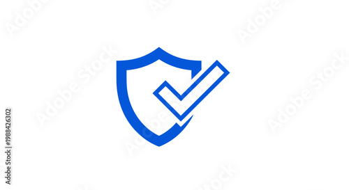 Shield Icon With Checkmark Demonstrating Security And Verification Process