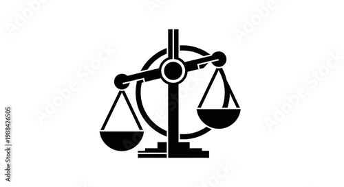 Symbolic Representation Of Fairness And Justice Vector Illustration, Design Element.