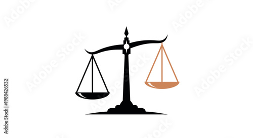 Symbolic Representation Of Fairness, Justice, And Legal Equality Concept Design