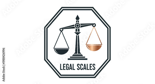 Symbolic Representation Of Law And Justice With Balanced Scales In Geometric Frame