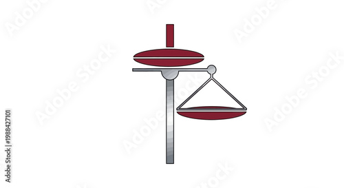 Symbolic Justice Illustration Depicting Equality And Fairness in Law, Isolated Design