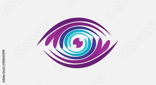 Vibrant Abstract Eye Symbol Representing Vision And Insight