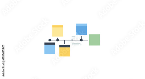 Flowchart process diagram with boxes.
