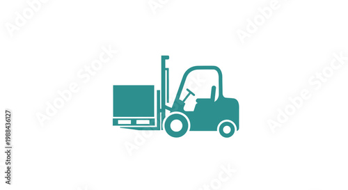 Forklift Machine Industrial Equipment Vehicle.