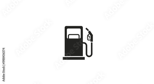 Gas Pump Fuel Nozzle Station.