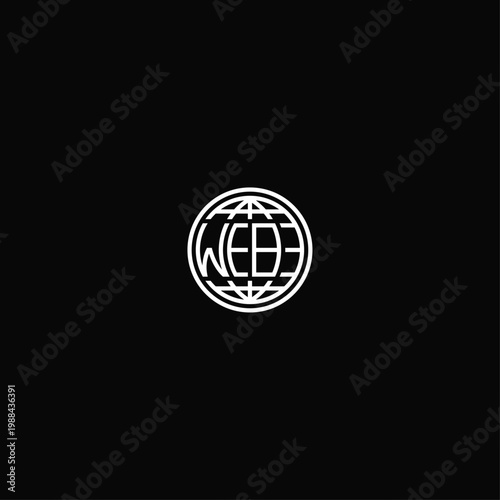 Web world network, logo design.