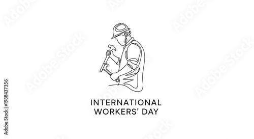 Man in hard hat holding tool.