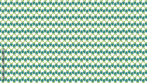 earth day pattern, green and white recycling symbol background