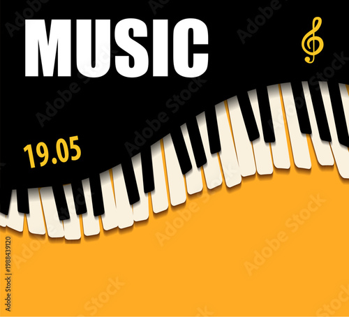 festival concert. Poster Music festival, vector concept. template flyer. vector illustration.