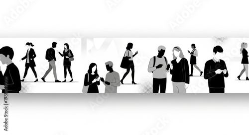 People Walking on the Street.