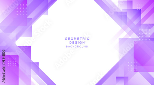 四角形と斜線で組み合わせた紫色の幾何学的な背景素材