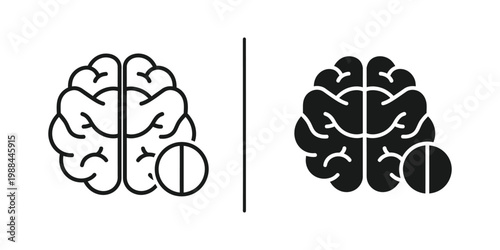 Visual representation of brain hemispheres and their respective functions or activities