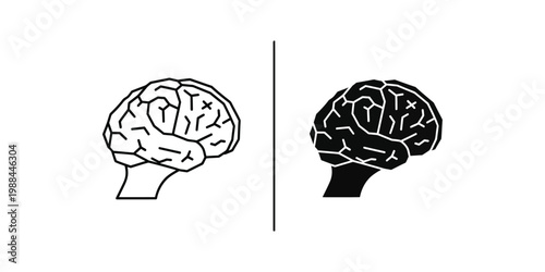 Comparison of a normal brain and a brain affected by neurodegenerative changes