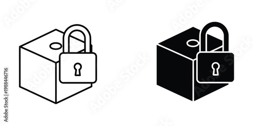 Locked boxes with padlocks symbolizing security and protection in digital environments.