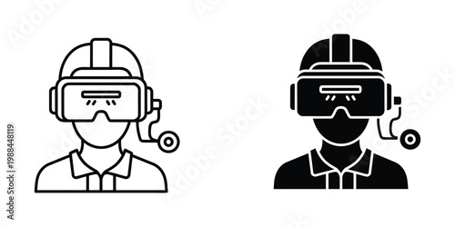 Two professionals utilizing virtual reality headsets for immersive experiences