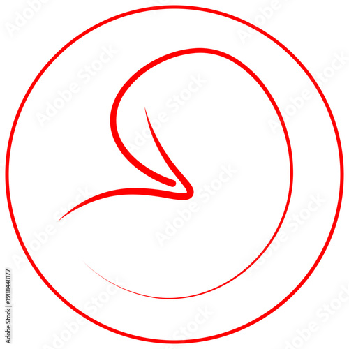 Arrow red circle icon. red arrow