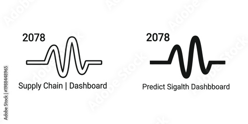 Comparison of supply chain and predictive signal dashboards for the year 2078