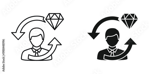 The cyclical exchange of power and wealth between individuals in a society