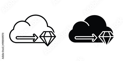 Contrast between traditional and modern cloud storage or data transfer concepts