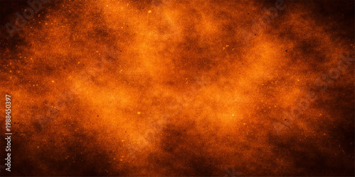 Fiery and dynamic, this abstract artwork presents a captivating display of swirling amber hues, creating a visually stunning backdrop reminiscent of an erupting inferno.