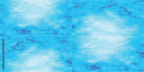 Abstract blue watercolor texture background with soft white center. Artistic hand-painted effect perfect for creative branding, wellness ads, serene web headers, and copy space.