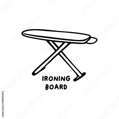 Ironing Board Household Tool Illustration