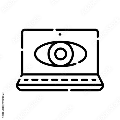 spyware color line icon.
