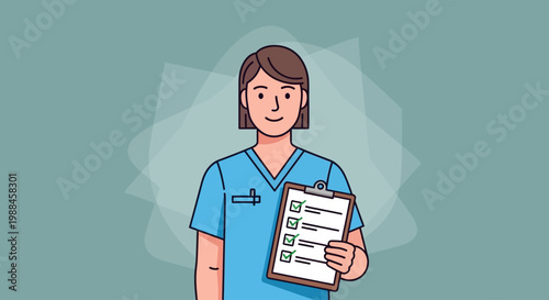 Nurses celebrate International Nurses Day with clipboard