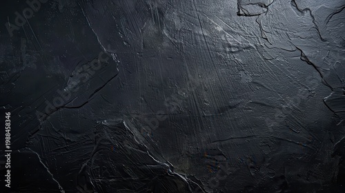 Dark textured background with abstract brush strokes and subtle blue accents, modern digital illustration, moody atmosphere, contemporary design concept