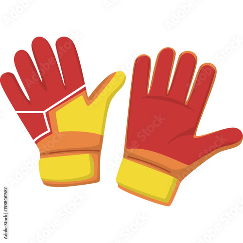 Goalkeeper Gloves Illustration