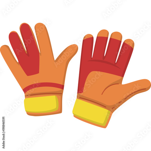 Goalkeeper Gloves Illustration