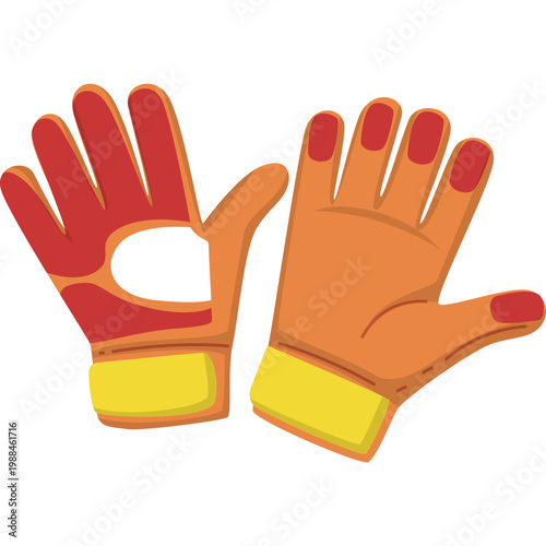 Goalkeeper Gloves Illustration