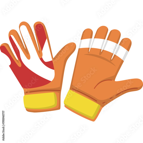 Goalkeeper Gloves Illustration