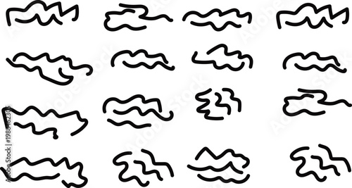 Curvy doddle design for background,Backdrop fillers,Hand drawn design element for hip,comic aesthetics,Pen human scribble lines.