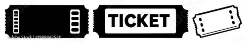 Ticket booking icon set with solid black symbols on white backdrop featuring booking, travel, reservation with tickets and travel services