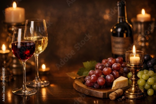 Wine tasting event social banner