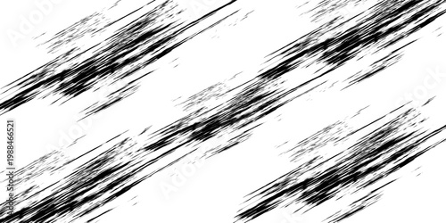 Vector grunge texture. Grunge black and white texture of black brush strokes on white paper or background. A black and white painting with a brush stroke white background.