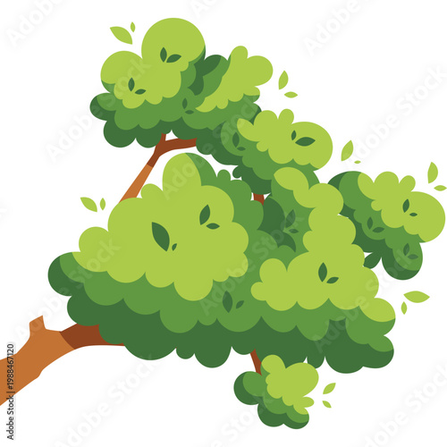 Cartoon Tree Branch Illustration
