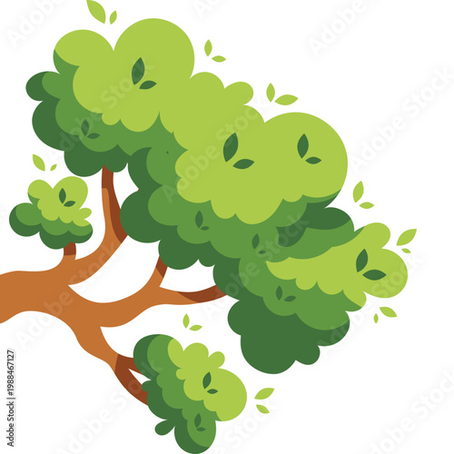 Cartoon Tree Branch Illustration