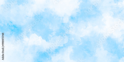Abstract grunge sky blue soft painted watercolor paint splash. inspiring views of fluffy clouds blue sky background. cloudy blue sky various natural clouds and smoke. morning cloud in the sky.