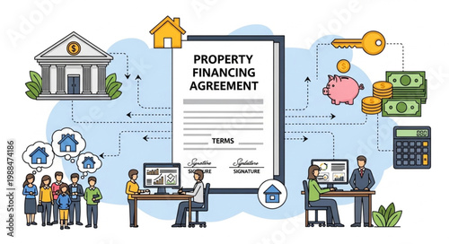 Property Financing Agreement Document and Business Concept.