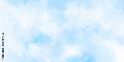 Abstract grunge sky blue soft painted watercolor paint splash. inspiring views of fluffy clouds blue sky background. cloudy blue sky various natural clouds and smoke. morning cloud in the sky.
